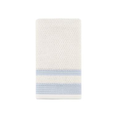 Bee &amp; Willow&trade; Triple Stripe Hand Towel in Blue. View a larger version of this product image.