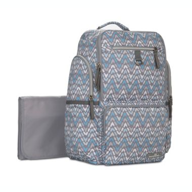 Bananafish Dakota Backpack Diaper Bag in Grey. View a larger version of this product image.