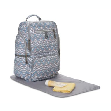 Bananafish Dakota Backpack Diaper Bag in Grey. View a larger version of this product image.