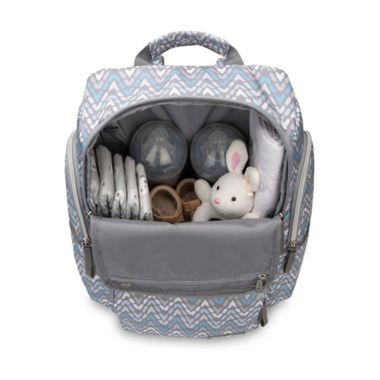 Bananafish Dakota Backpack Diaper Bag in Grey. View a larger version of this product image.