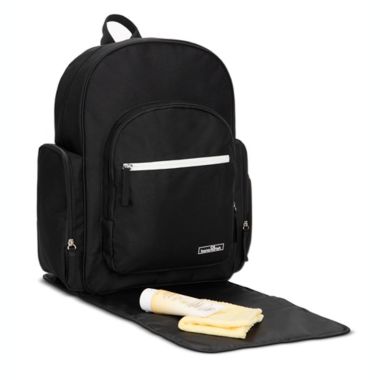Bananafish Carey Backpack Diaper Bag in Black. View a larger version of this product image.
