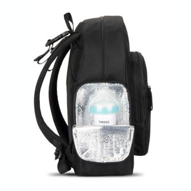 Bananafish Carey Backpack Diaper Bag in Black. View a larger version of this product image.