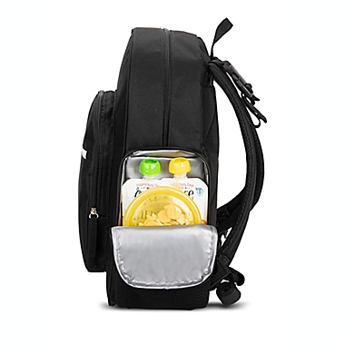 Bananafish Carey Backpack Diaper Bag in Black. View a larger version of this product image.