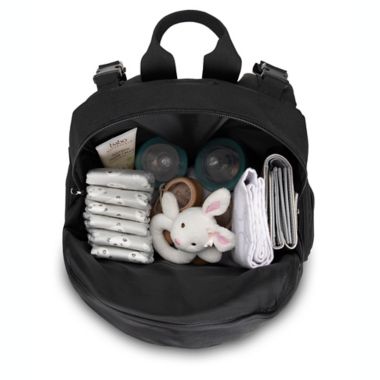 Bananafish Carey Backpack Diaper Bag in Black. View a larger version of this product image.