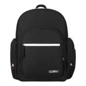 Bananafish Carey Backpack Diaper Bag in Black