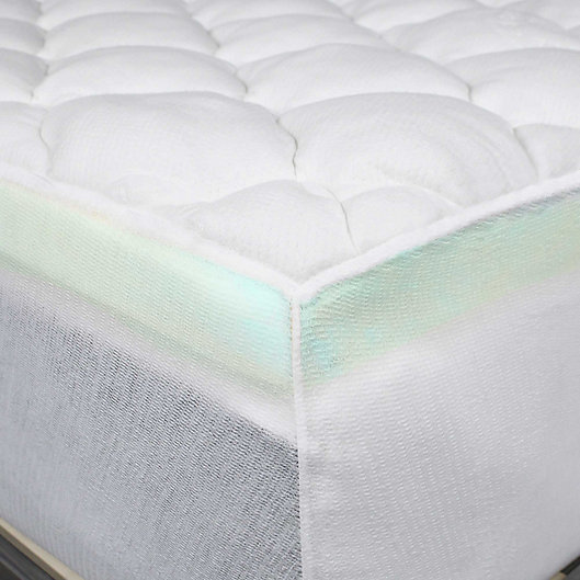 Alternate image 1 for eLuxurySupply® Double Thick Rayon from Bamboo Mattress Pad