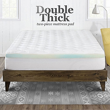 eLuxurySupply&reg; Double Thick Rayon from Bamboo Mattress Pad. View a larger version of this product image.