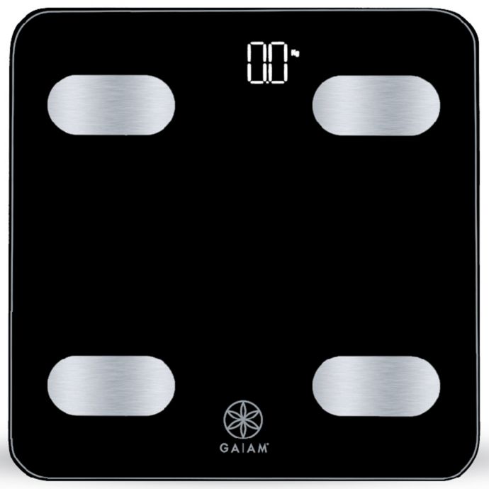 Gaiam® Bluetooth® Smart Bathroom Scale in Black Bed Bath and Beyond Canada