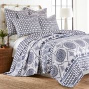 Levtex Home Valentina 3-Piece Reversible King Quilt Set in Navy