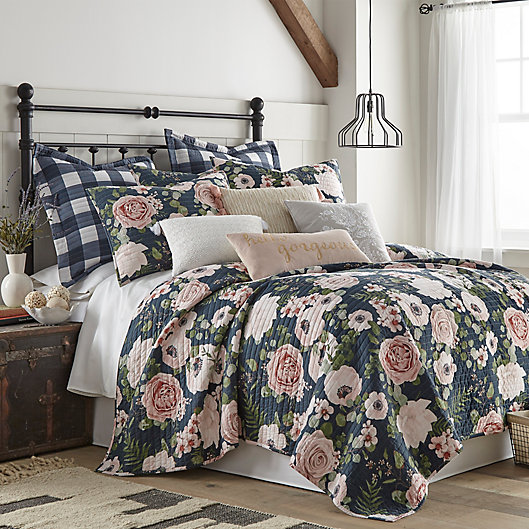 Bedspread Bed Throw Set Single Double King Size Quilted Frilled 3 Pieces Floral 