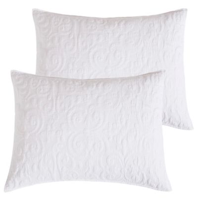 Domestications Diamond Matelasse Cotton STD Pillow Sham Cream 1282S 13855B 