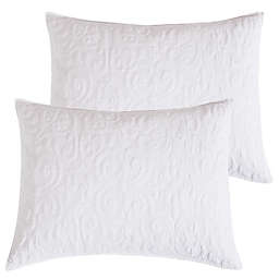 Levtex Home Sherbourne Standard Pillow Shams in White (Set of 2)