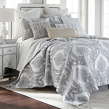Levtex Home Novara 3-Piece Reversible King Quilt Set in Grey. View a larger version of this product image.