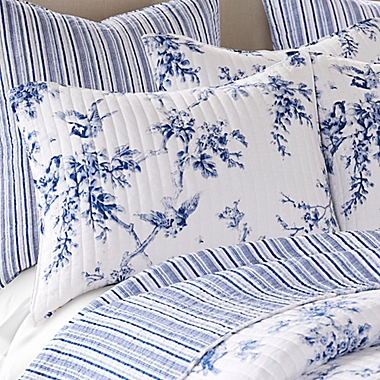 Levtex Home Avellino Reversible King Quilt in Blue. View a larger version of this product image.