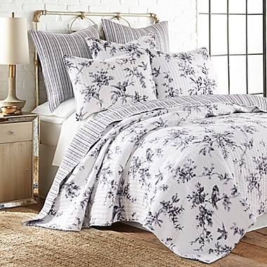 Levtex Home Avellino Reversible Twin/Twin XL Quilt in Grey. View a larger version of this product image.