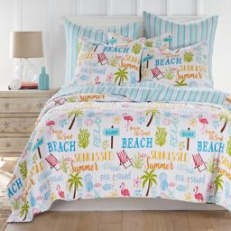 Levtex Home Beach Days 3-Piece Reversible Quilt Set