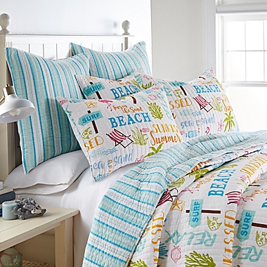 Levtex Home Beach Days 3-Piece Reversible King Quilt Set. View a larger version of this product image.