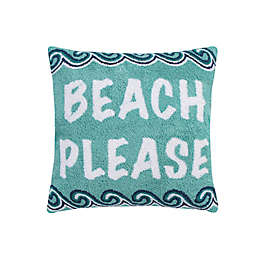Levtex Home® Beach Days "Beach Please" Square Throw Pillow in Blue