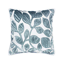 Levtex Home Brookwood Cut Velvet Square Throw Pillow in Teal