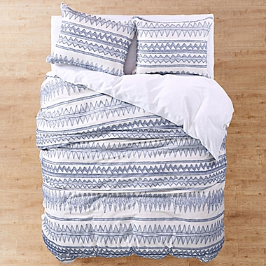 Levtex Home Kalmar 3-Piece Reversible Full/Queen Duvet Cover Set in Blue. View a larger version of this product image.