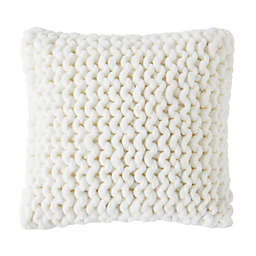 Levtex Home Macallister Chunky Knit Square Throw Pillow in Ivory/Cream