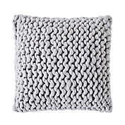 Levtex Home Macallister Chunky Knit Square Throw Pillow in Grey