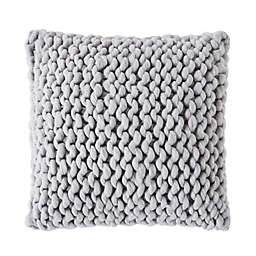 Levtex Home Macallister Chunky Knit Square Throw Pillow in Grey