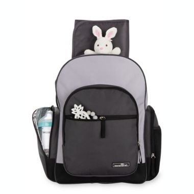 Bananafish Devon Backpack Diaper Bag in Grey. View a larger version of this product image.