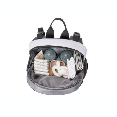 Bananafish Devon Backpack Diaper Bag in Grey. View a larger version of this product image.