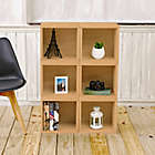 Alternate image 1 for Way Basics Tool-Free Assembly zBoard paperboard Stackable Storage Cube in Natural Wood Grain