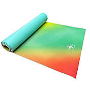 Life Energy Bodhi Reversible Non-Slip Yoga Mat in Green/Orange