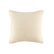 INK+IVY Bree Knit Square Throw Pillow Cover in Ivory