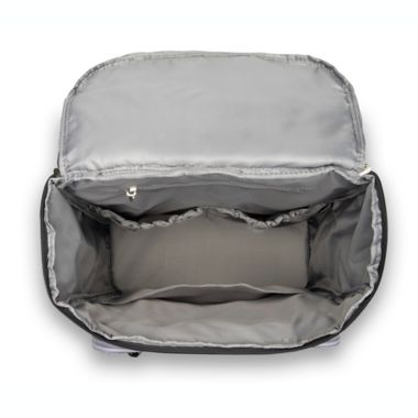 Jeep&reg; Adventurers Heritage Diaper Backpack in Grey. View a larger version of this product image.