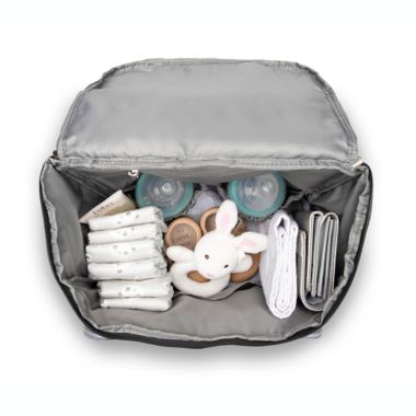 Jeep&reg; Adventurers Heritage Diaper Backpack in Grey. View a larger version of this product image.