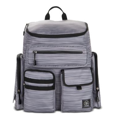 Jeep&reg; Adventurers Heritage Diaper Backpack in Grey