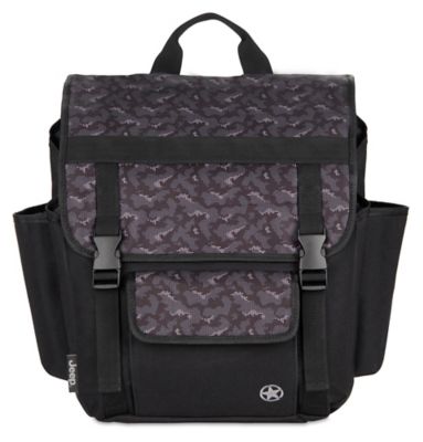 Jeep&reg; Adventurers Unlimited Diaper Backpack in Black/Grey