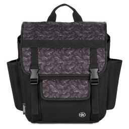 Jeep® Adventurers Unlimited Diaper Backpack in Black/Grey