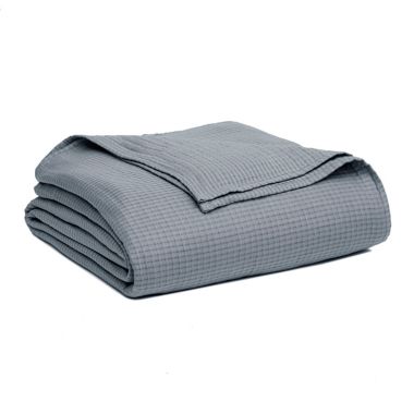 Nestwell&trade; Pure Earth&trade; Organic Cotton Matelass&eacute; Twin Blanket in Medium Stone. View a larger version of this product image.