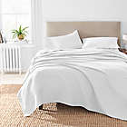Alternate image 1 for Nestwell&trade; Pure Earth&trade; Organic Cotton Matelass&eacute; Twin Blanket in White