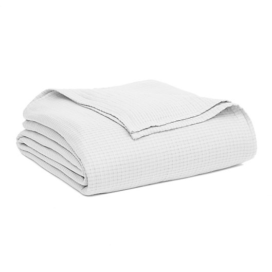 Alternate image 1 for Nestwell™ Pure Earth™ Organic Cotton Matelassé Twin Blanket in White