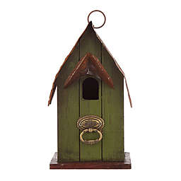 Glitzhome® Rustic Garden Wood Multicolor Birdhouse