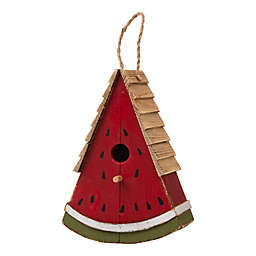 Glitzhome® Watermelon Wooden Birdhouse