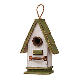 Glitzhome® Garden Wooden Birdhouse in Green