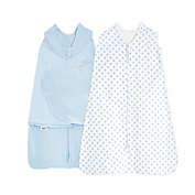 HALO&reg; SleepSack&reg; Swaddle and Wearable Blanket Organic Cotton Gift Set in Blue