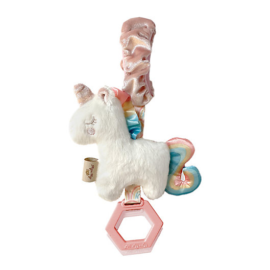 Alternate image 1 for Itzy Ritzy® Sweetie Jingle™ Unicorn Activity Toy in Pink