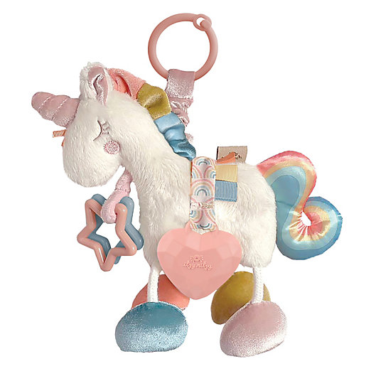Alternate image 1 for Itzy Ritzy® Link & Love™ Unicorn Teether Toy in Pink
