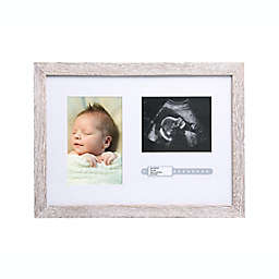 Pearhead® Sonogram and Hospital Bracelet Rustic Picture Frame