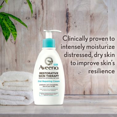 Aveeno&reg; 12 oz. Restorative Skin Therapy Oat Repairing Body Cream. View a larger version of this product image.