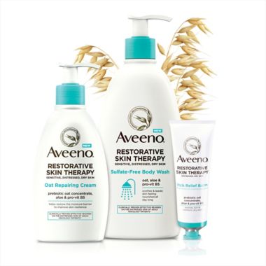 Aveeno&reg; 12 oz. Restorative Skin Therapy Oat Repairing Body Cream. View a larger version of this product image.