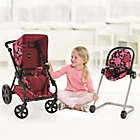 Alternate image 1 for iCoo Grow with Me Doll Playset with Stroller/Bassinet and High Chair